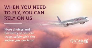 Read more about the article De astazi, biletul tau Qatar Airways este flexibil si valabil 2 ani. Detalii in articol