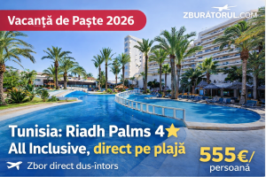 Read more about the article Vacanță de Paște 2026 în Tunisia: Riadh Palms 4★ All Inclusive, direct pe plajă