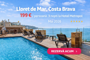 Read more about the article Lloret de Mar, Costa Brava – 199 € / pers, 3 nopți la Hotel Metropol luna mai