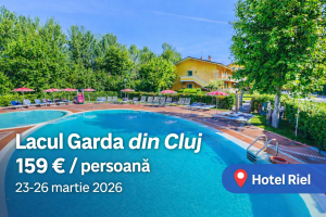 Read more about the article Lacul Garda în martie 2026: 159 € / persoană, 3 nopți la Hotel Riel cu zbor direct dus-întors