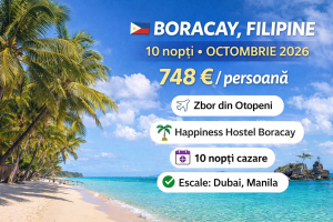 Read more about the article ✈️ BORACAY, FILIPINE – 748 € / persoană (10 nopți + zbor din România)