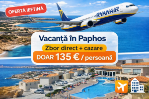 Read more about the article Vacanță în&nbsp;Paphos, Cipru: zbor direct + cazare&nbsp;6 nopți, doar 135 € / persoană